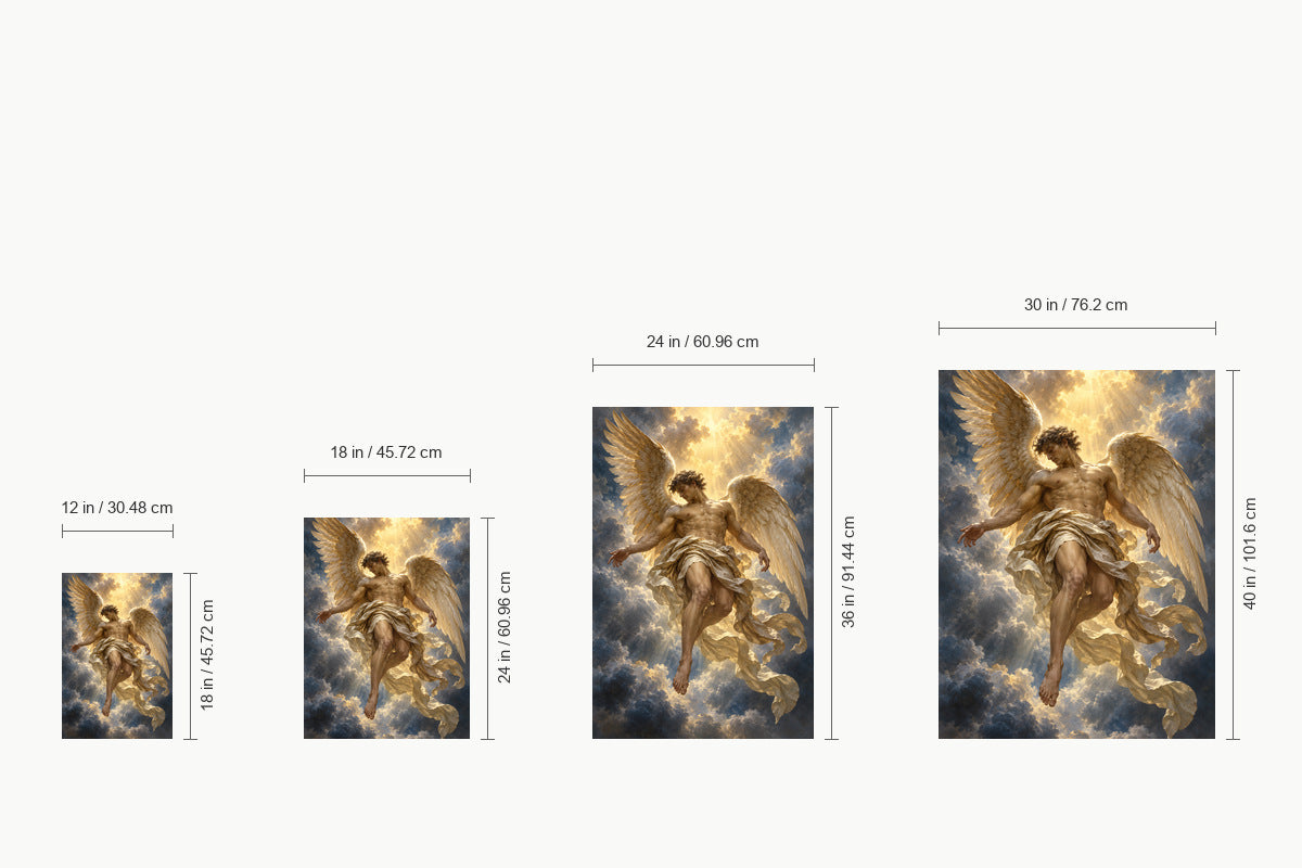 Baroque Celestial Angel — size comparison guide | AUSJOJO