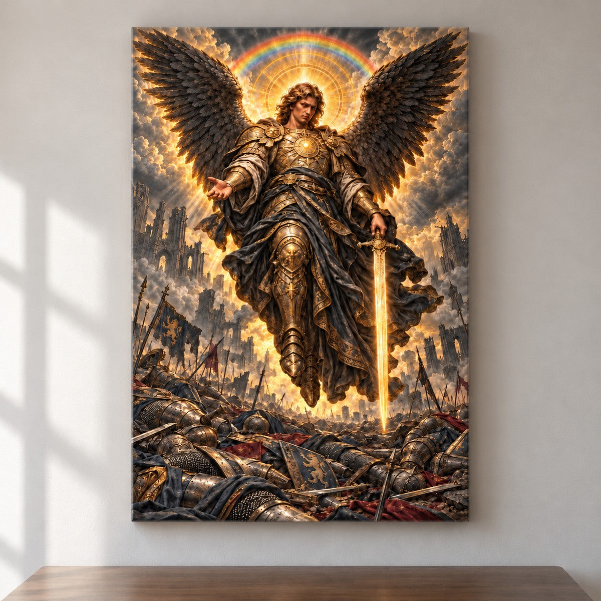 Apocalyptic Judgment Angel — framed artwork main view | AUSJOJO