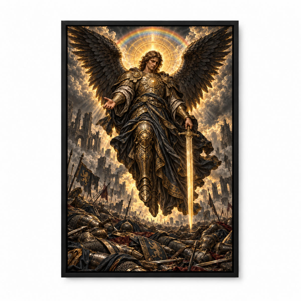 Apocalyptic Judgment Angel — Black Frame finish product view | AUSJOJO