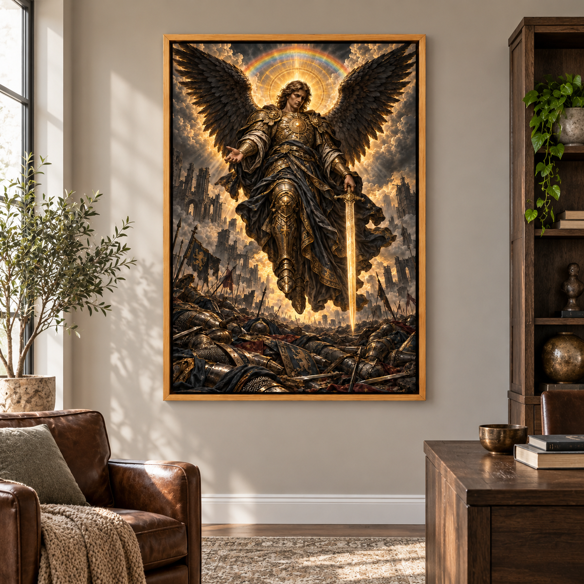 Apocalyptic Judgment Angel — Brown Frame room scene | AUSJOJO