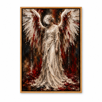 Ivory Angel Dark Expressionist — Brown Frame finish product view | AUSJOJO