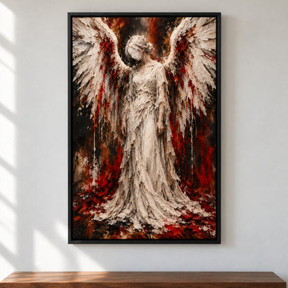 Ivory Angel Dark Expressionist — Black Frame room scene | AUSJOJO