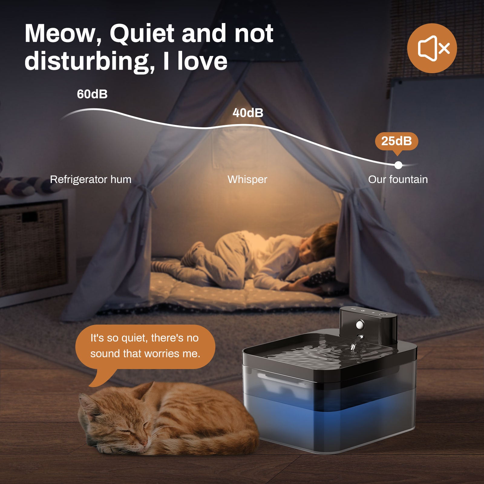washable pet water fountain for cats and dogs