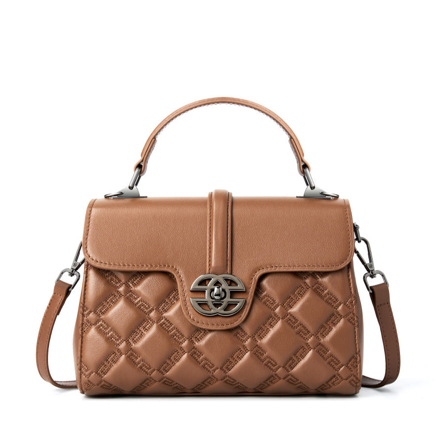 2025 New Genuine Leather Work Bag | Large-Capacity Tote & Crossbody | Elegant Handbag for Women