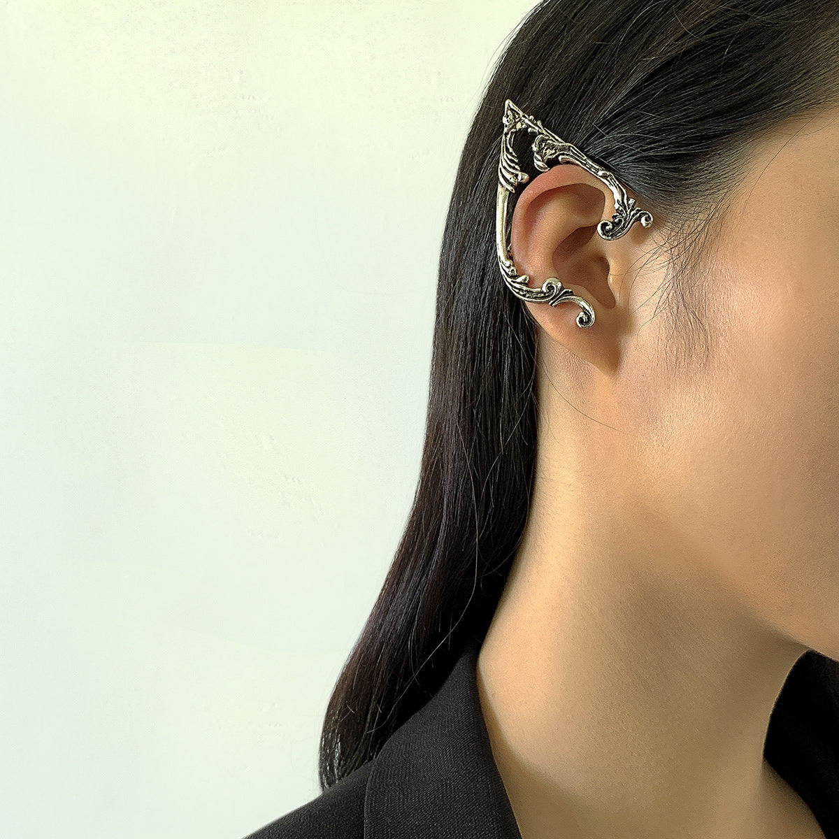 Sentido del diseño, espíritu personalizado, sin agujeros para las orejas, pendientes colgantes
