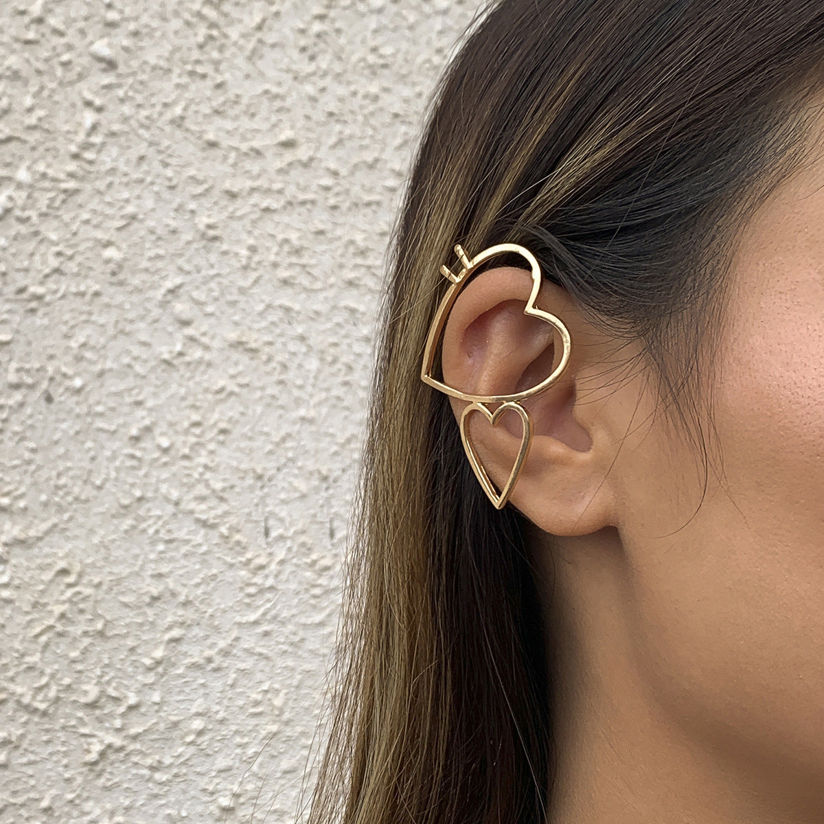 Sentido del diseño, espíritu personalizado, sin agujeros para las orejas, pendientes colgantes