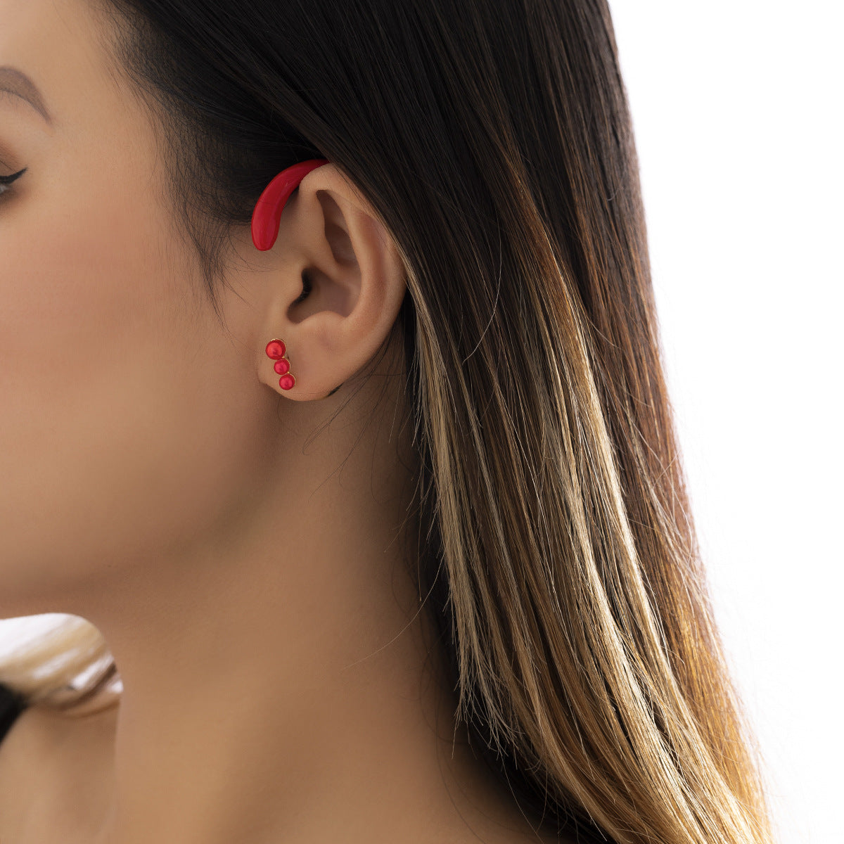 Sentido del diseño, espíritu personalizado, sin agujeros para las orejas, pendientes colgantes