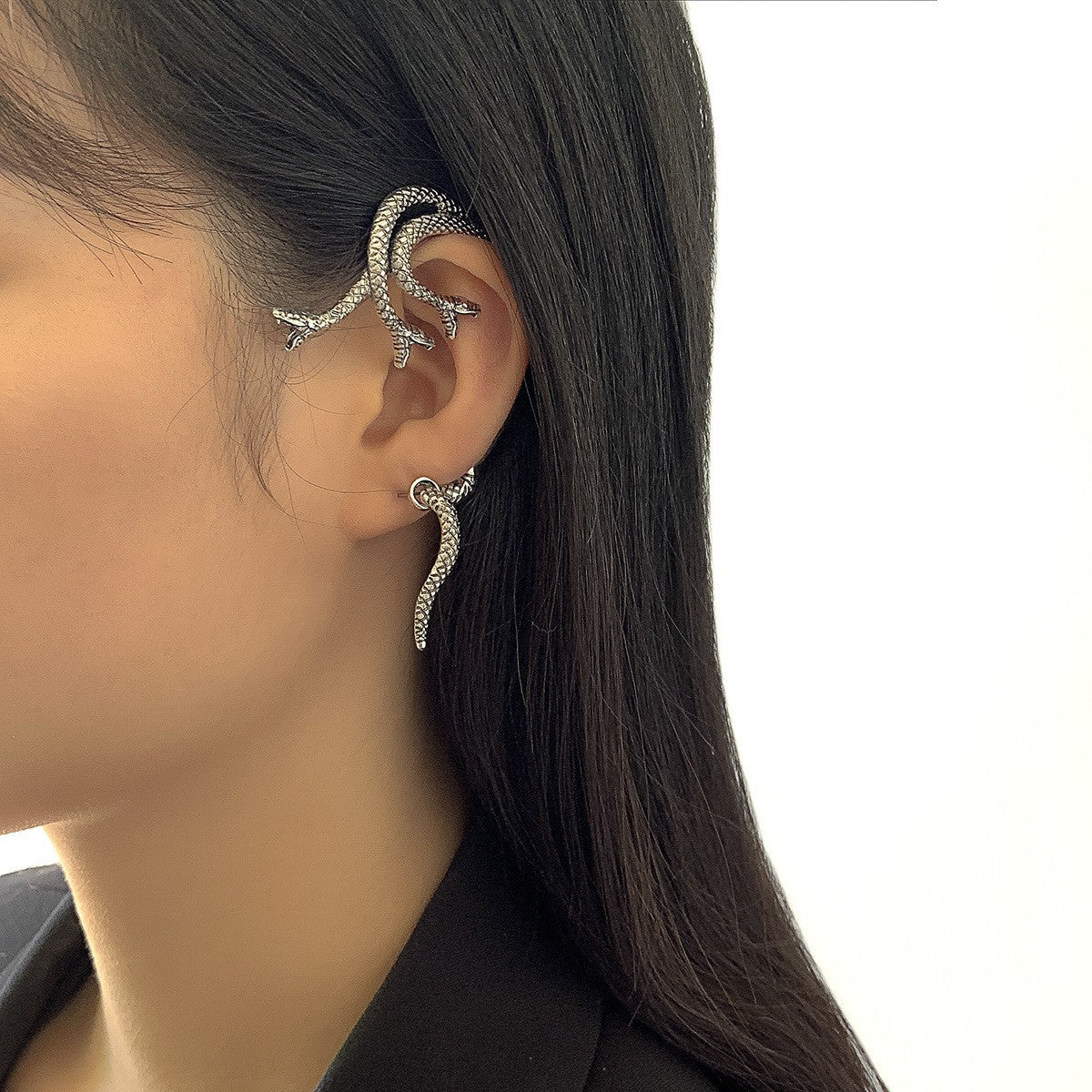 Sentido del diseño, espíritu personalizado, sin agujeros para las orejas, pendientes colgantes