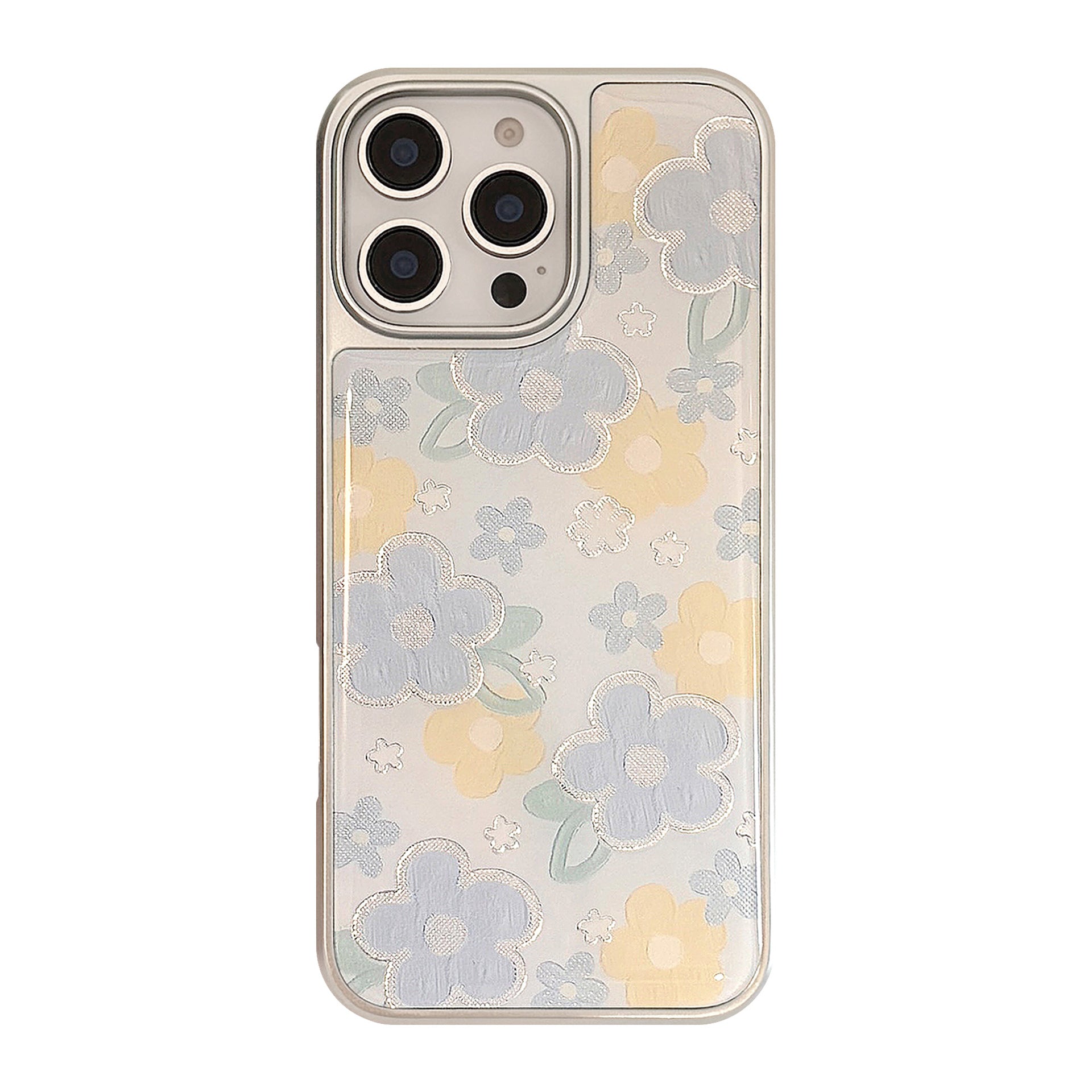 Aesthetic Gilded Flower iPhone Case - Designer Oil Painting Cover