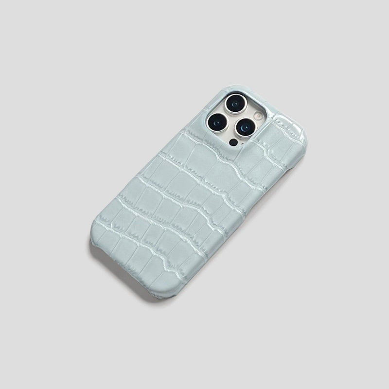 Funda de piel de cocodrilo para iPhone 16 Pro Max