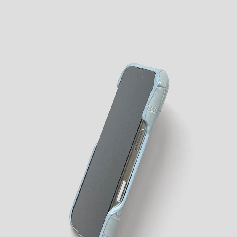 Funda de piel de cocodrilo para iPhone 16 Pro Max