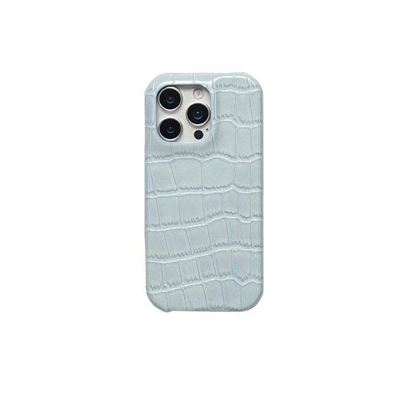 Funda de piel de cocodrilo para iPhone 16 Pro Max