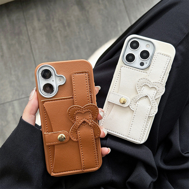Diseño de funda para teléfono DIY de JOJOShop: funda de cuero TPU estilo billetera a prueba de golpes para iPhone