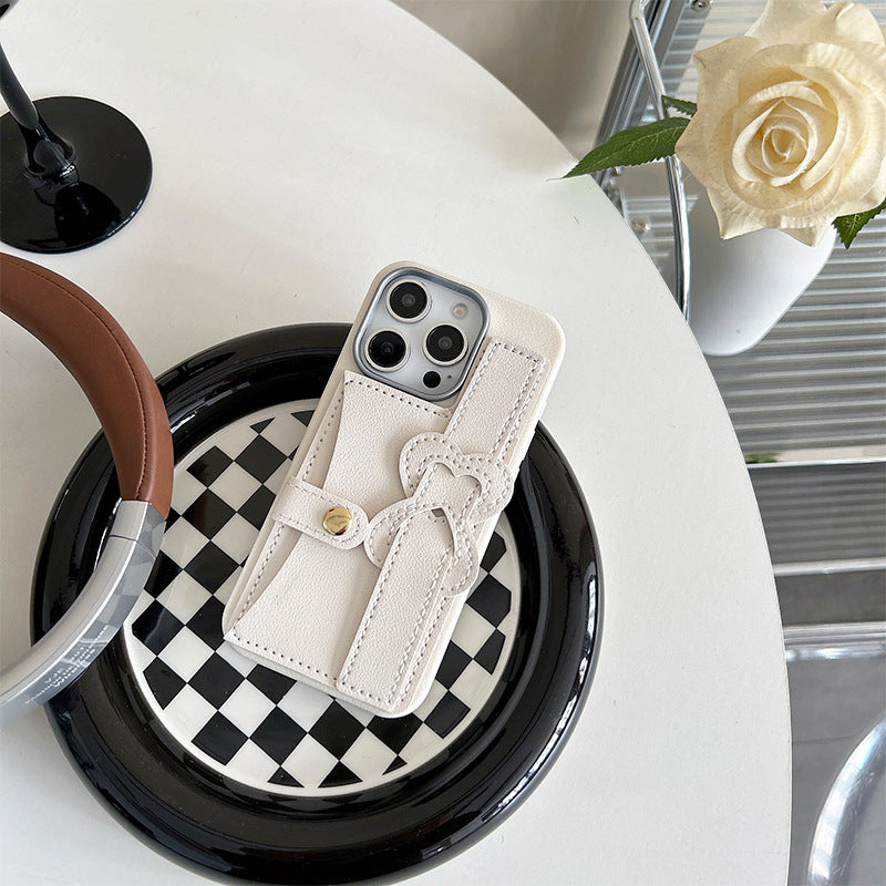 Diseño de funda para teléfono DIY de JOJOShop: funda de cuero TPU estilo billetera a prueba de golpes para iPhone