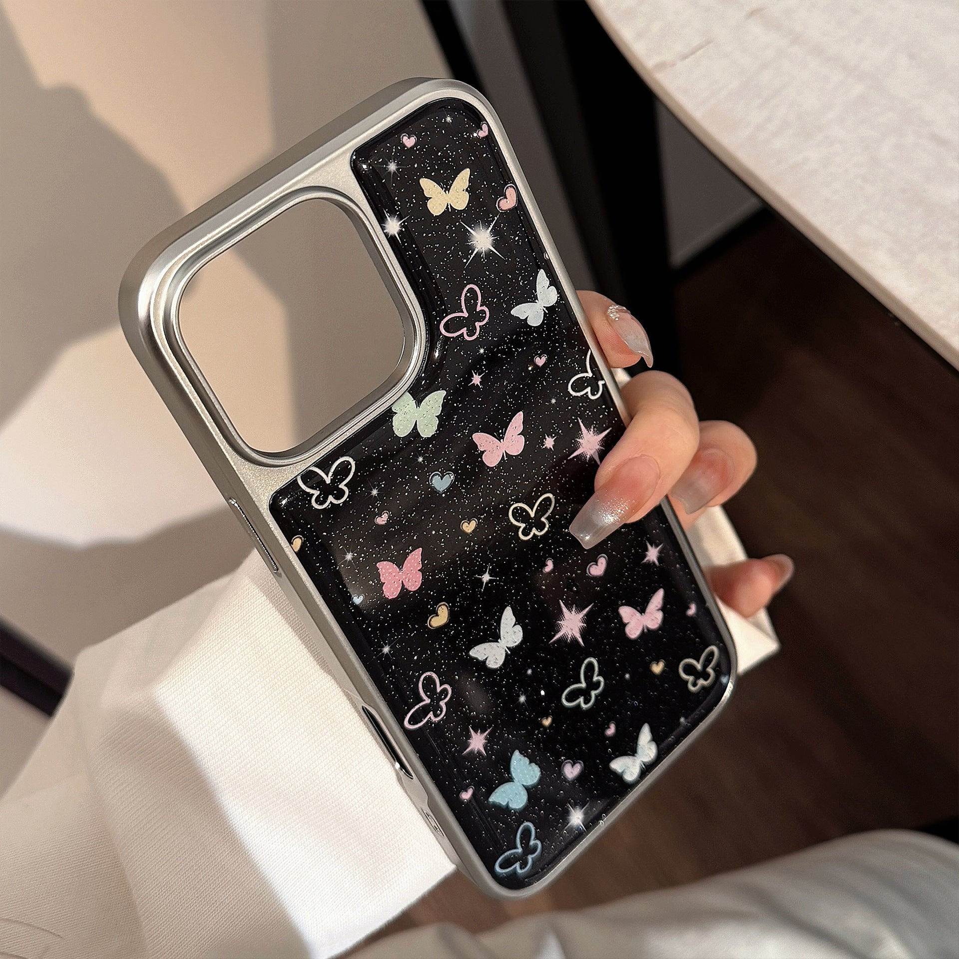 Galactic Butterfly Phone Case iPhone 15