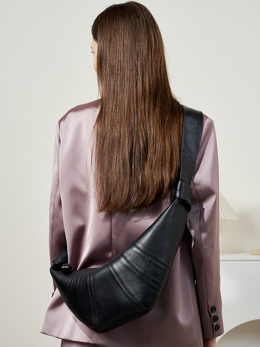 Genuine Sheepskin Croissant Bag