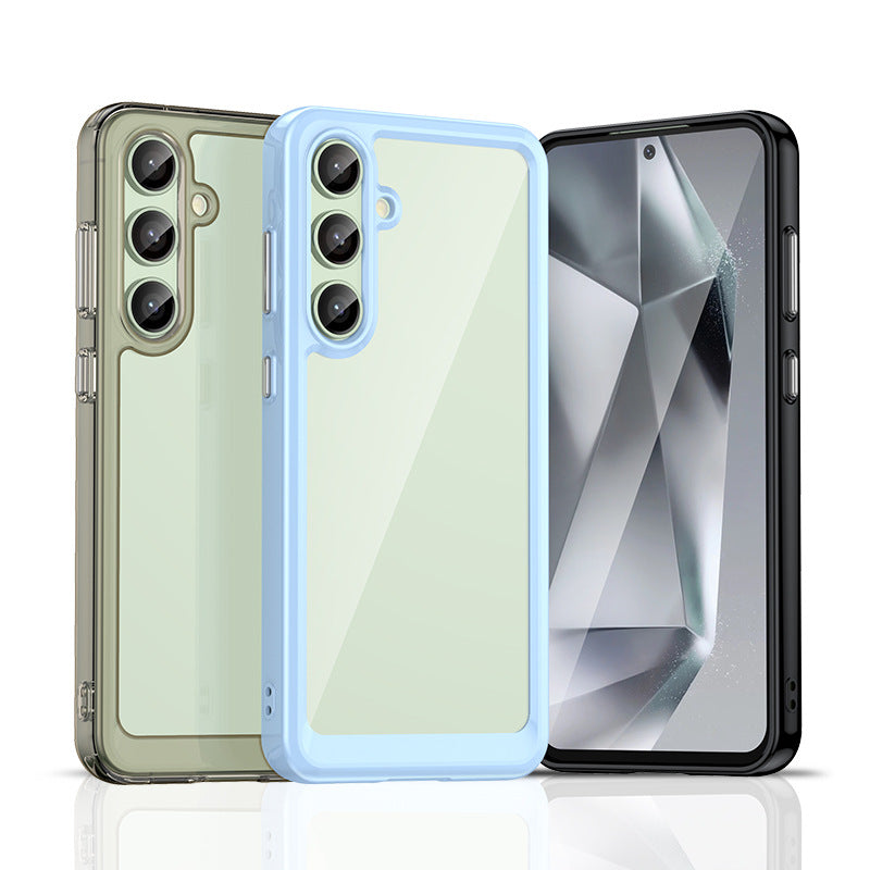 Samsung Galaxy S24 FE Phone Cases - Colorful Acrylic Shockproof Soft Case | MIL-STD Drop Protection & Glossy Finish