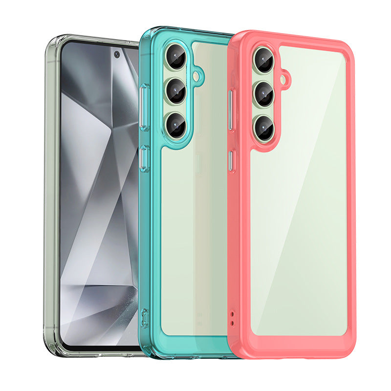 Samsung Galaxy S24 FE Phone Cases - Colorful Acrylic Shockproof Soft Case | MIL-STD Drop Protection & Glossy Finish