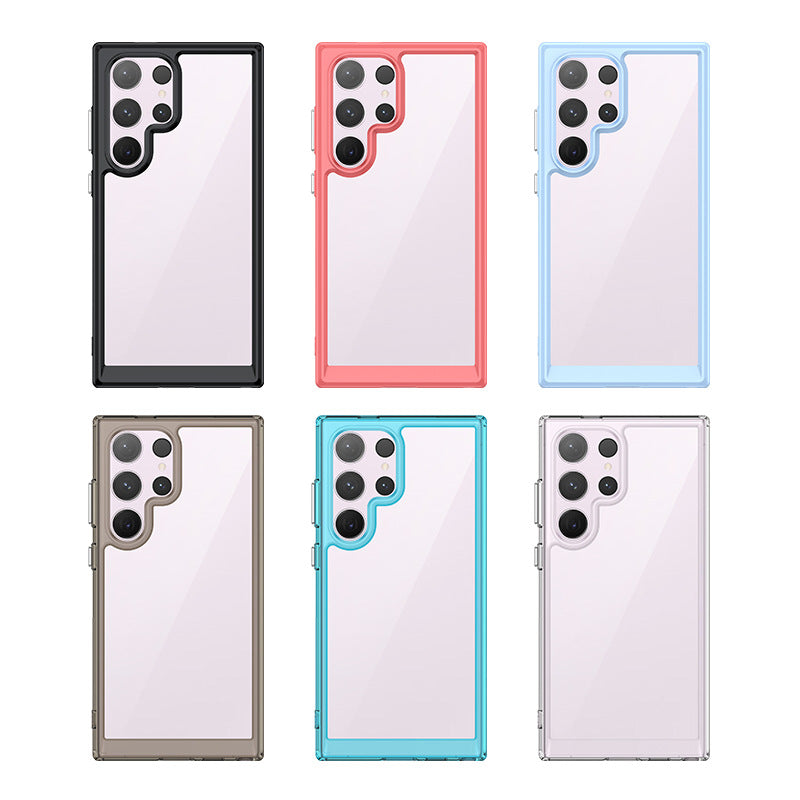 Clear Acrylic Phone Case for Samsung Galaxy S24/S24 Ultra - Durable Protective Cover | Shatterproof Design