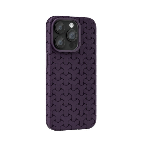 JOJOShop Croc-Embossed Leather iPhone 16 Pro Max Phone Case