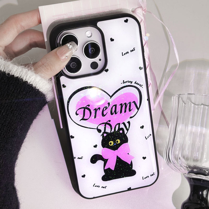 JOJOShop Glitter Phone Case for iPhone 16 Pro – Sparkling Liquid Gel Cover