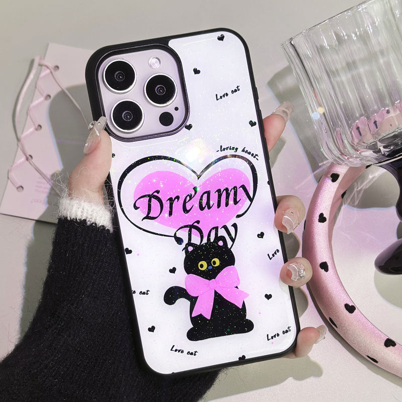 JOJOShop Glitter Phone Case for iPhone 16 Pro – Sparkling Liquid Gel Cover