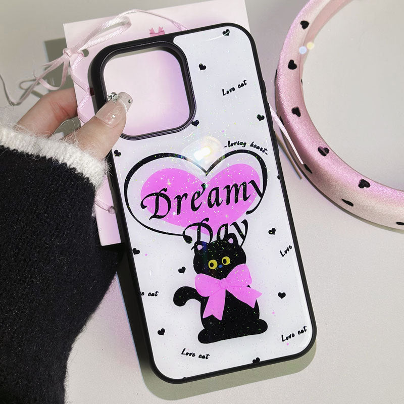JOJOShop Glitter Phone Case for iPhone 16 Pro – Sparkling Liquid Gel Cover