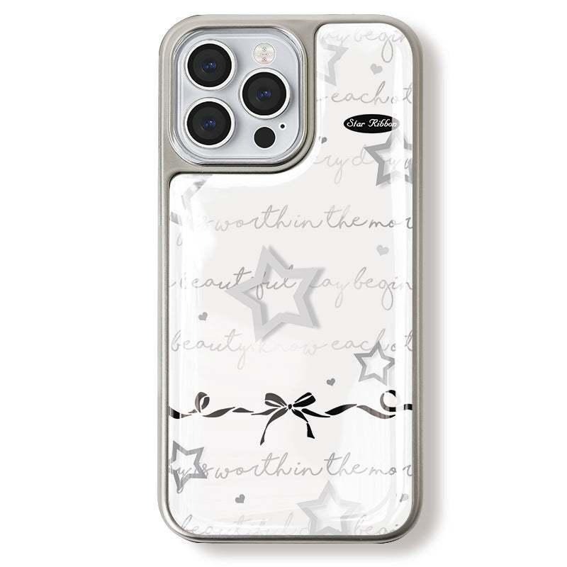 JOJOShop_3D_Pentagon_Star_Case_for_iPhone_15_Pro_Max_Holographic_Silver_Edge_Armor_with_Military-Grade_Drop_Protection_Cosmic_Glow