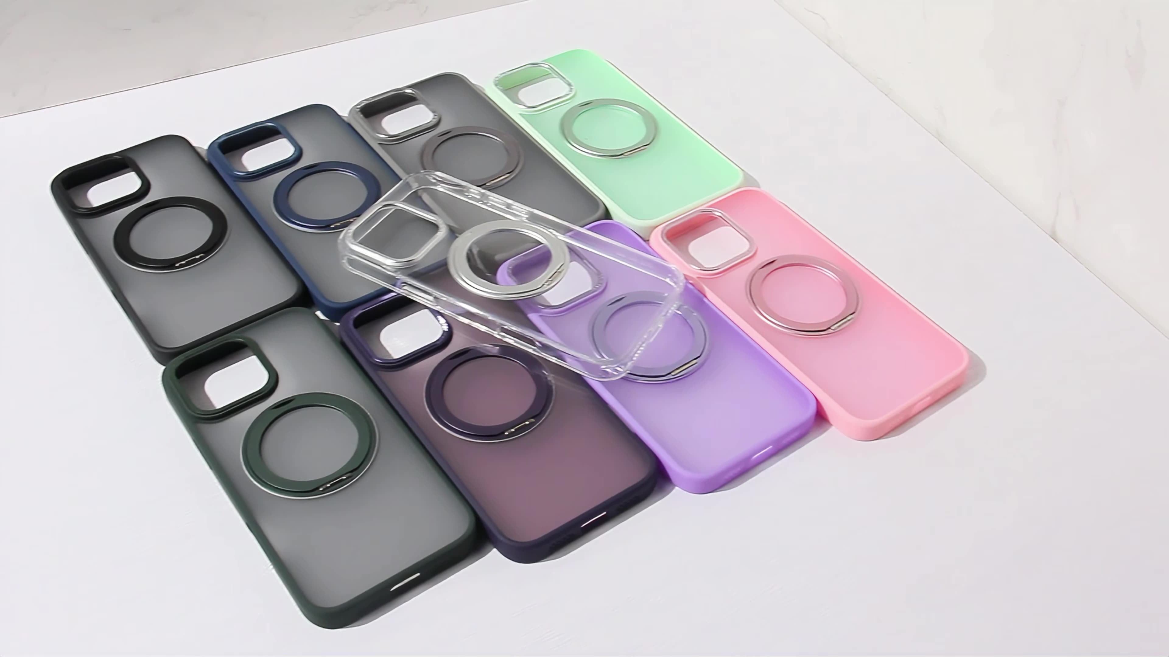 Capa de telefone magnética original com suporte giratório 360° para iPhone 16 Pro Max 
