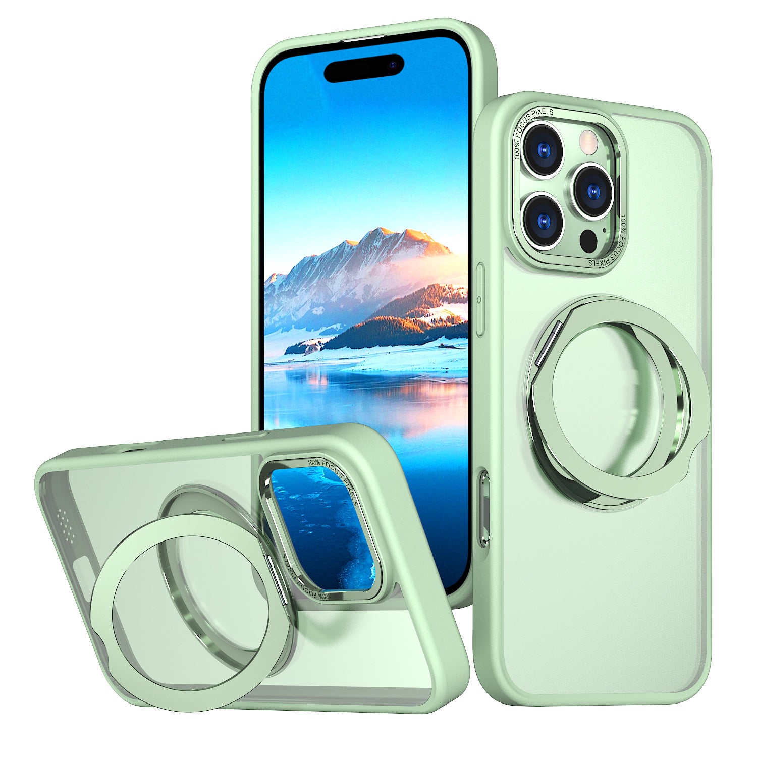 Capa de telefone magnética original com suporte giratório 360° para iPhone 16 Pro Max 