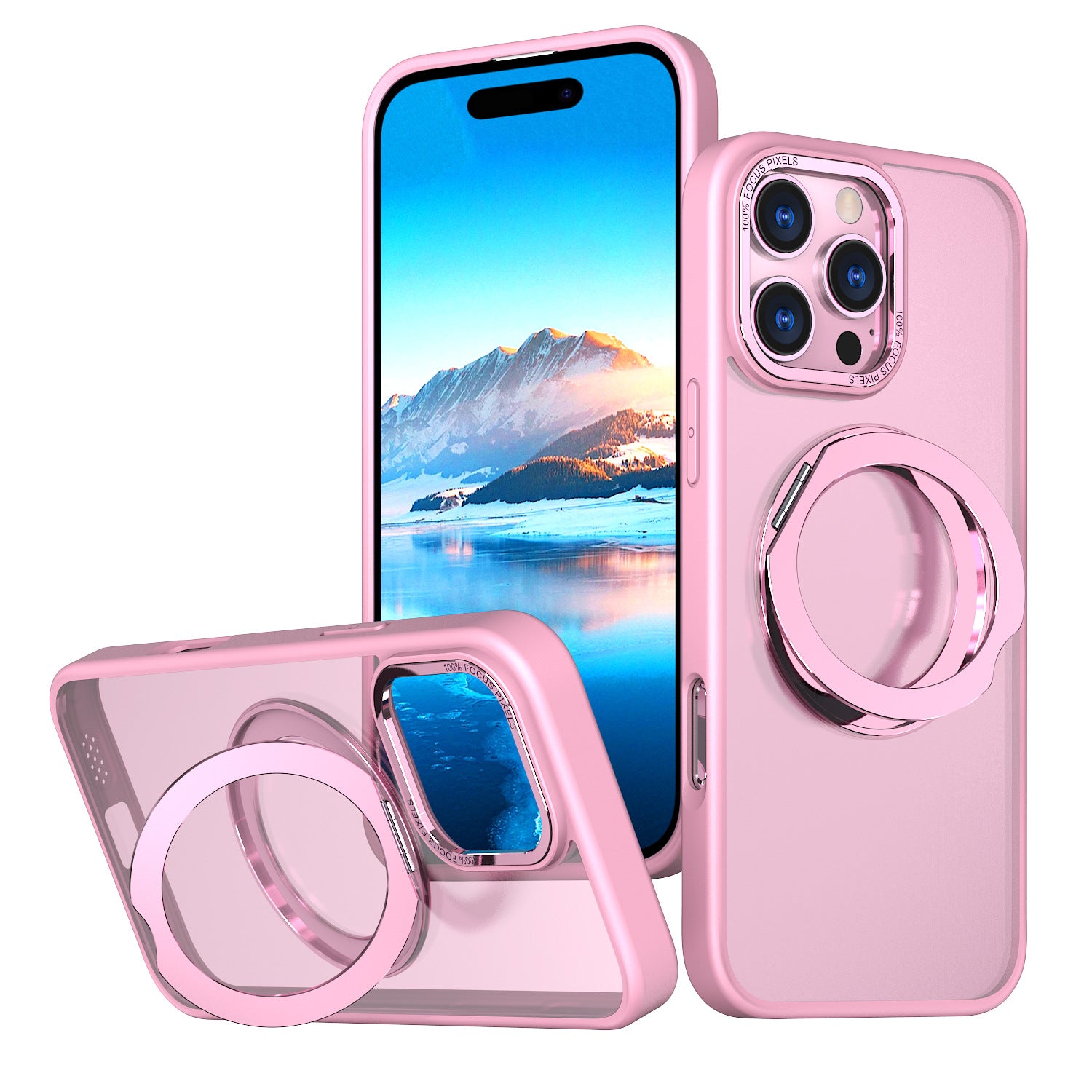 Capa de telefone magnética original com suporte giratório 360° para iPhone 16 Pro Max 