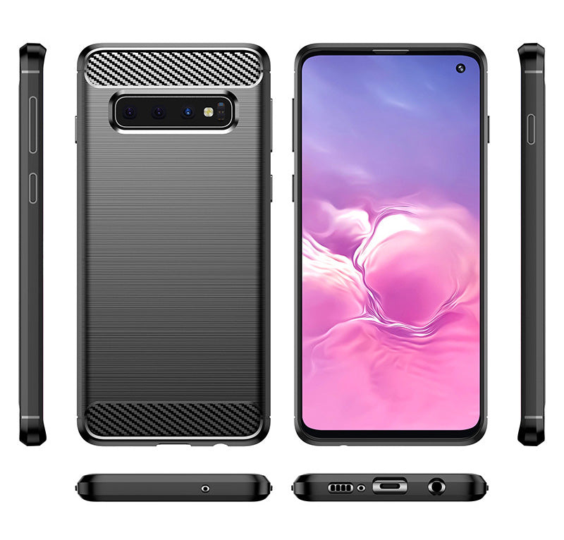 Phone Cases for Samsung Galaxy S10E - Brushed Soft Slim TPU Cover with Anti-Slip Texture | Durable Flexible Design