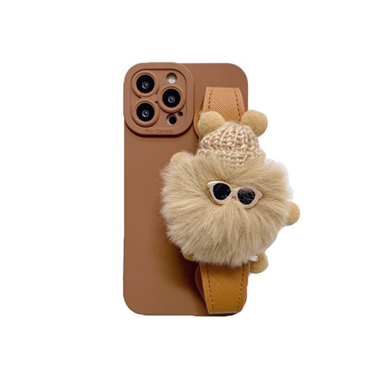 Plush Doll Wristband Phone Case