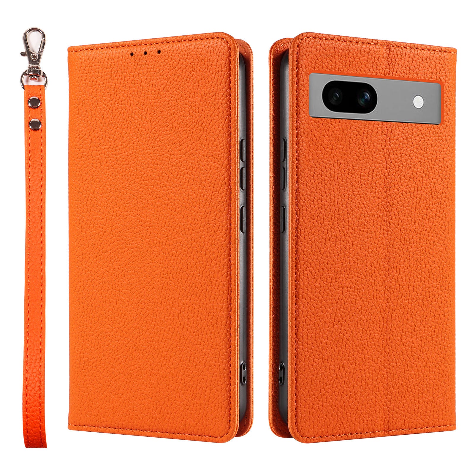 Premium Flip Cover Leather Case with Detachable Lanyard for Google Pixel 9 Pro – Shockproof Magnetic Closure & RFID-Blocking Card Storage