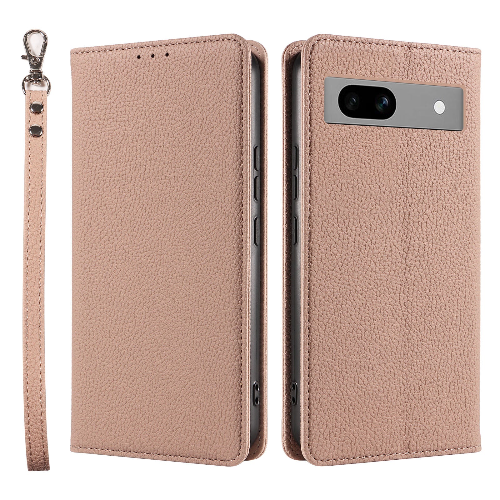Premium Flip Cover Leather Case with Detachable Lanyard for Google Pixel 9 Pro – Shockproof Magnetic Closure & RFID-Blocking Card Storage