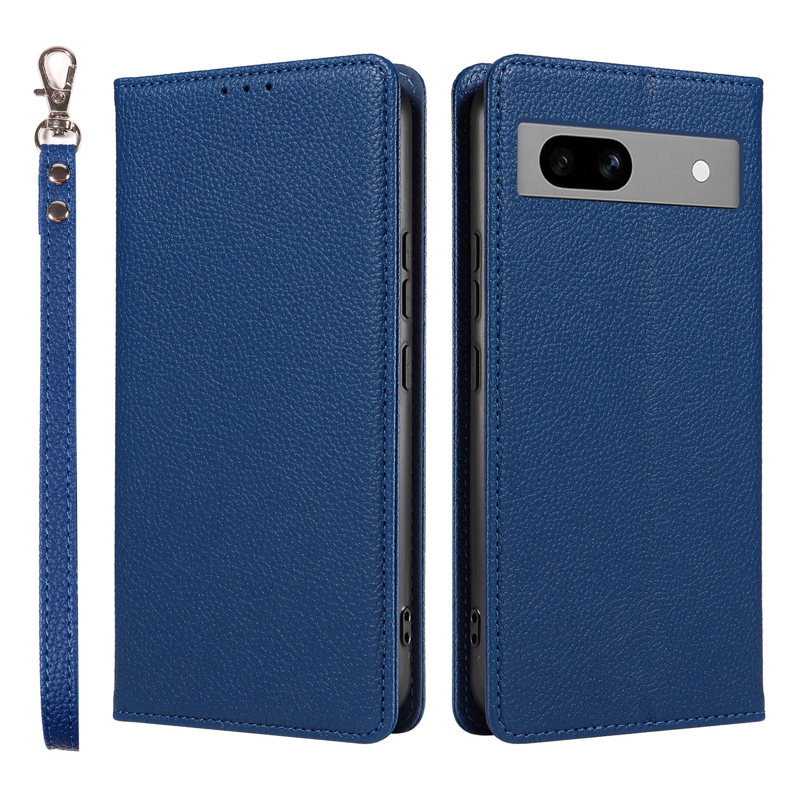 Premium Flip Cover Leather Case with Detachable Lanyard for Google Pixel 9 Pro – Shockproof Magnetic Closure & RFID-Blocking Card Storage