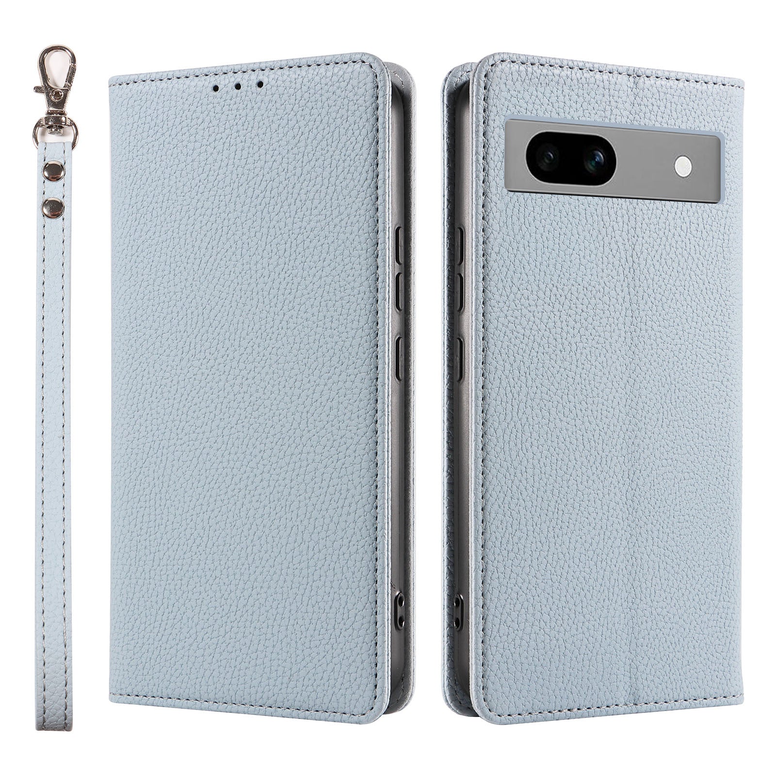 Premium Flip Cover Leather Case with Detachable Lanyard for Google Pixel 9 Pro – Shockproof Magnetic Closure & RFID-Blocking Card Storage