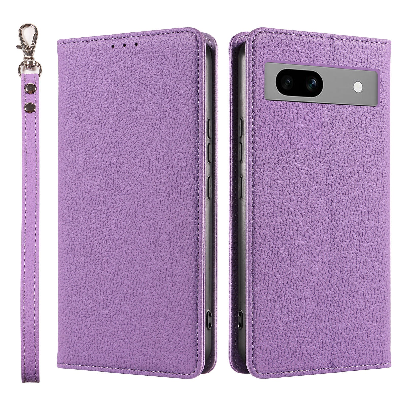 Premium Flip Cover Leather Case with Detachable Lanyard for Google Pixel 9 Pro – Shockproof Magnetic Closure & RFID-Blocking Card Storage
