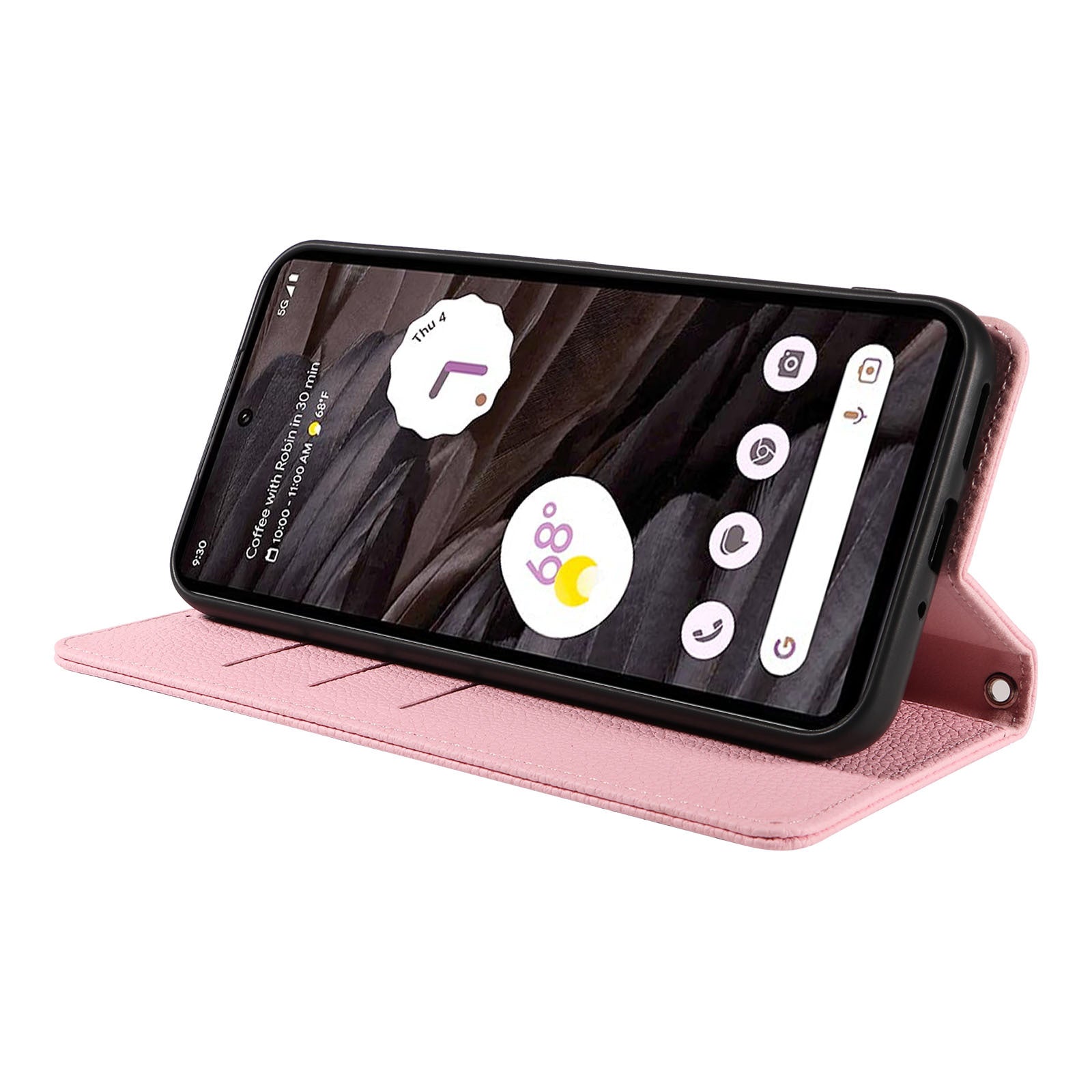 Premium Flip Cover Leather Case with Detachable Lanyard for Google Pixel 9 Pro – Shockproof Magnetic Closure & RFID-Blocking Card Storage