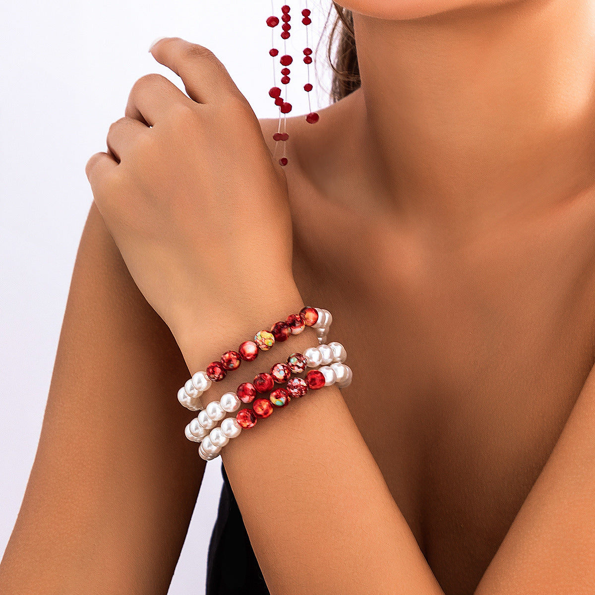 Collar con borlas y gotas de sangre góticas geniales, gargantilla de cuentas personalizada para Halloween