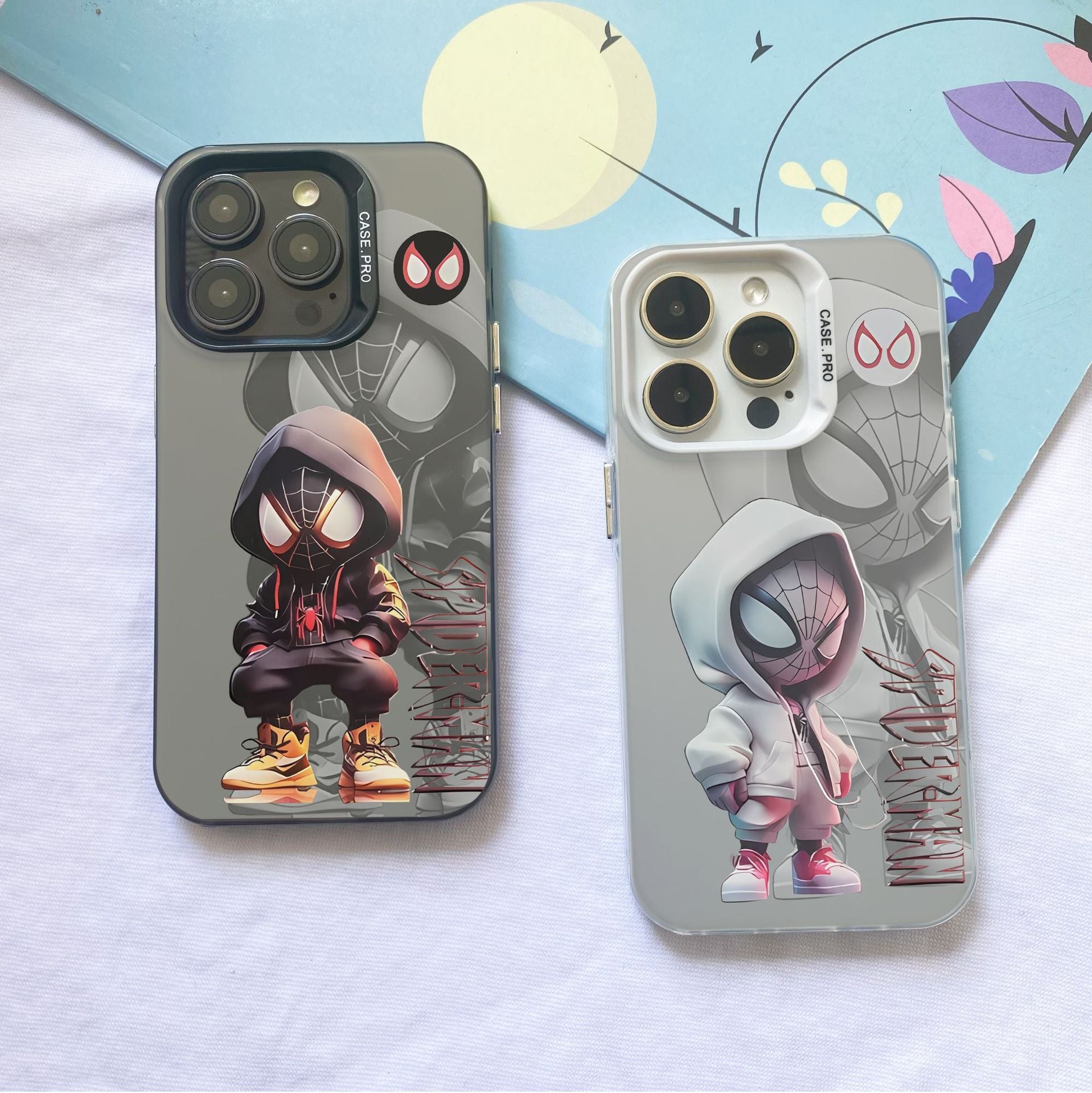 Silver IMD Original Illustration Spider-Man Phone Case for iPhone 16 Pro Max | Buy Phone Cases Online