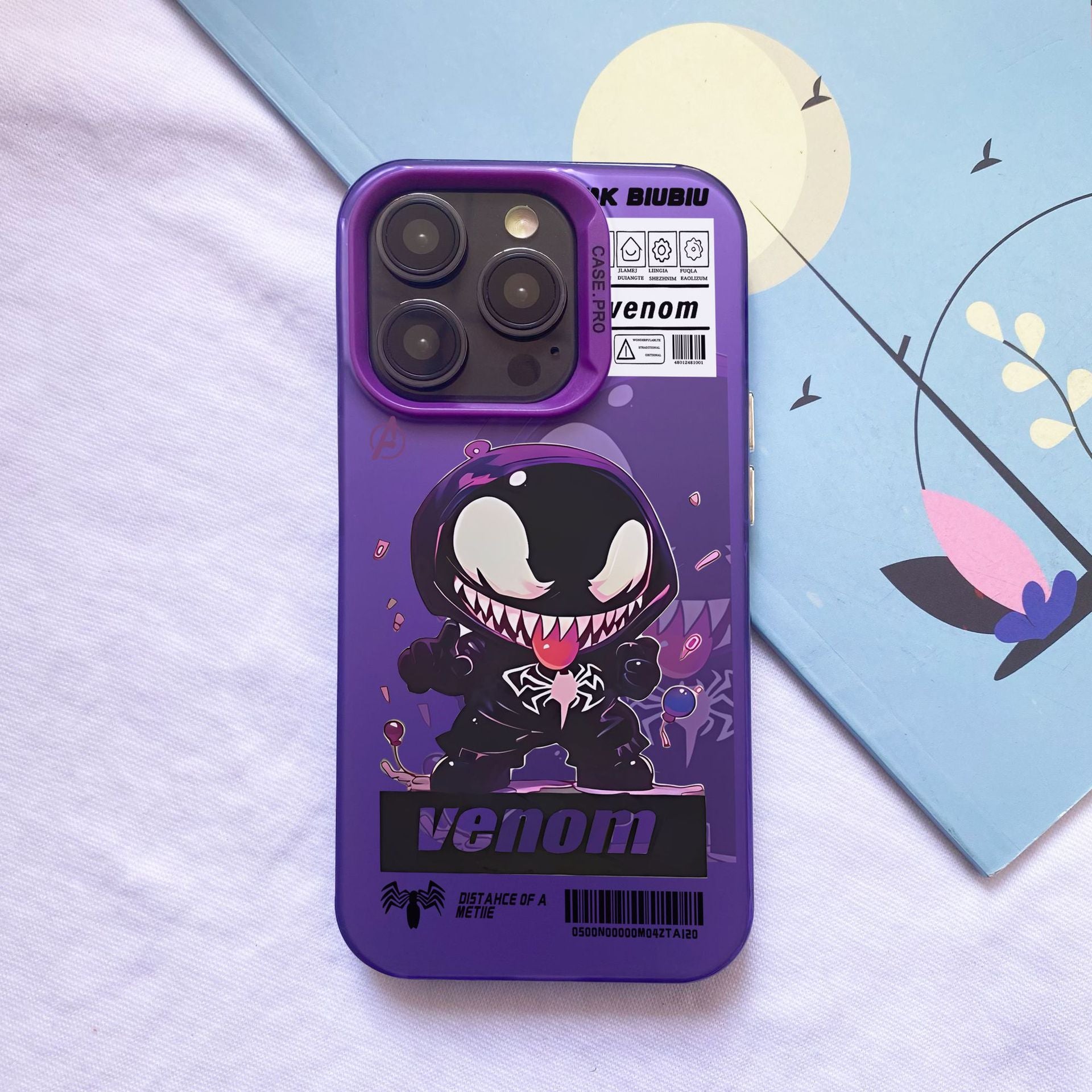 Silver IMD Original Illustration Spider-Man Phone Case for iPhone 16 Pro Max | Buy Phone Cases Online