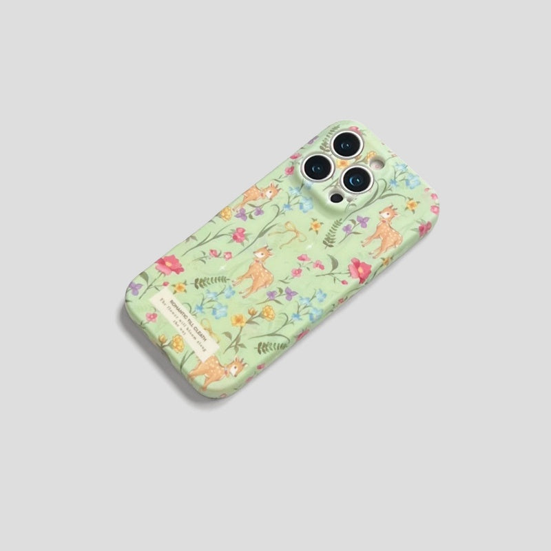 Soft-Touch Forest Deer Design Soft Case for iPhone 13