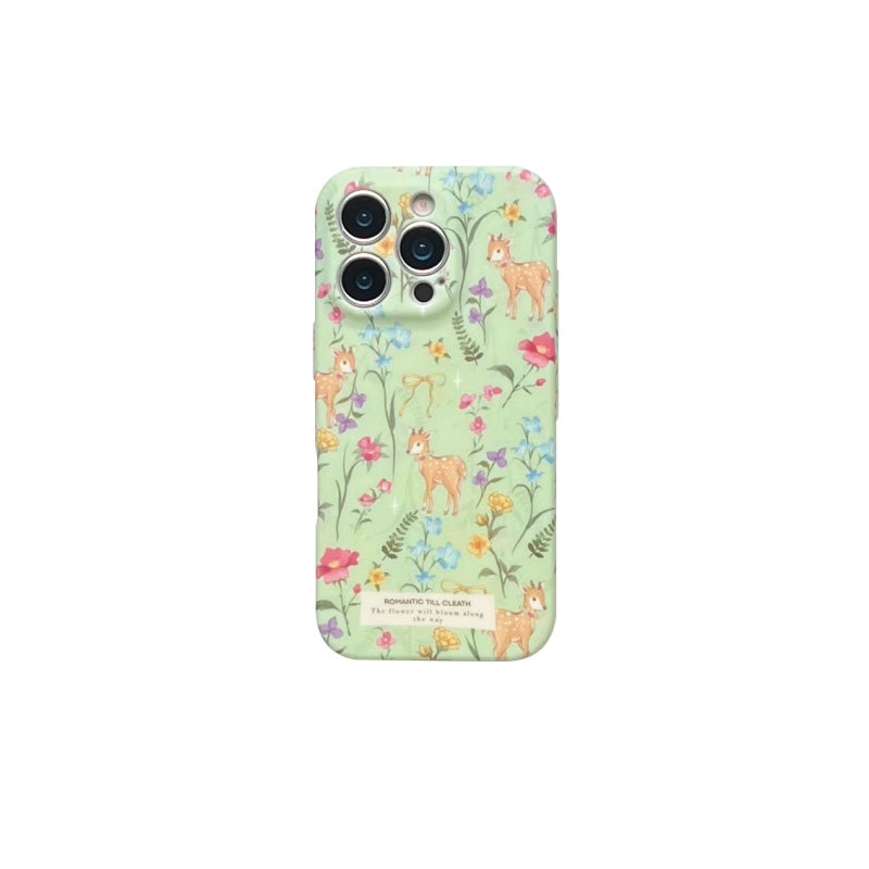 Soft-Touch Forest Deer Design Soft Case for iPhone 13