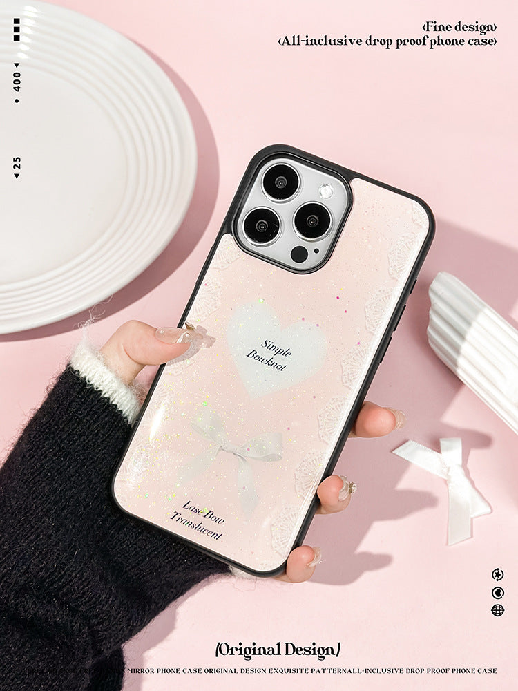 Sparkling Pink iPhone 12–16 Pro Max Case – Crystal Glitter Epoxy Resin Cover