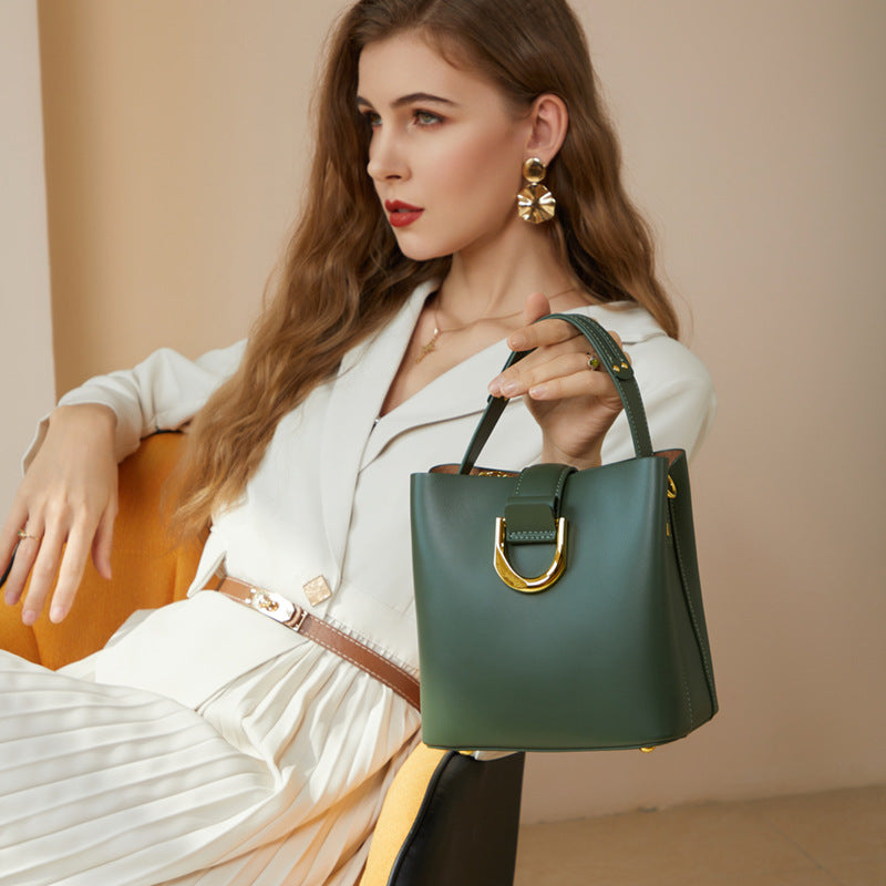 Trendy 2025 Designer Bucket Bag - 3-in-1 Convertible Women's Tote for Commute/Travel/Shopping
