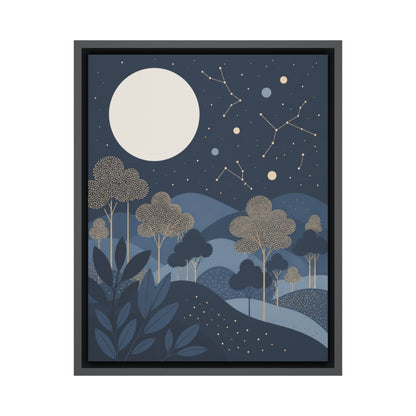 celestial-moonlit-forest-floating-frame-wall-art | white-background-true-floater