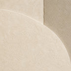 Creamy Japandi Raw Sand Geometric Canvas Wall Art wrapped canvas detail