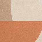 Creamy Japandi Terracotta Arches Canvas Wall Art wrapped canvas detail