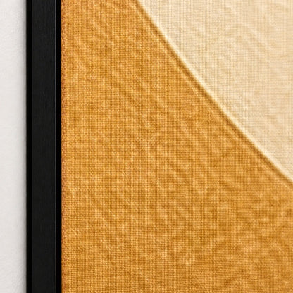 earthtone-flowing-organic-curves-floating-frame-wall-art | material-detail-closeup